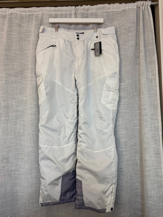 Tsla Pants - Women's White Insulated Snow Jogger Pants